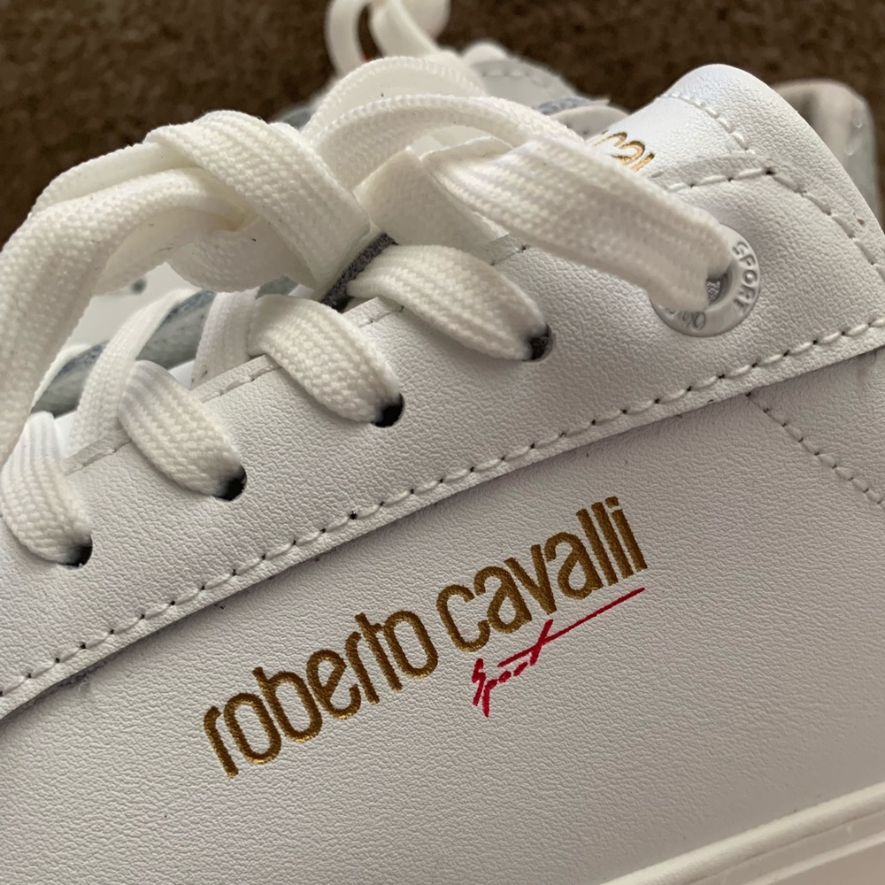 New Roberto Cavalli Sport Glitter-Heel Low-Cut Women Sneakers Size EU 36, US 6 - Picture 5 of 6
